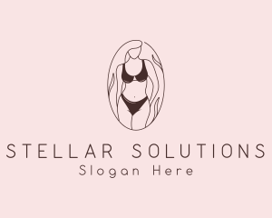 Sexy Woman Lingerie logo design