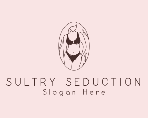 Sexy Woman Lingerie logo design
