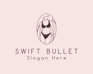 Sexy Woman Lingerie logo design