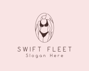 Sexy Woman Lingerie logo design