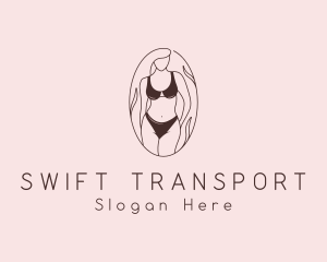Sexy Woman Lingerie logo design