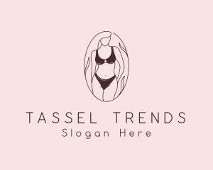 Sexy Woman Lingerie logo design