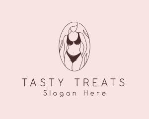 Sexy Woman Lingerie logo design