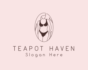 Sexy Woman Lingerie logo design