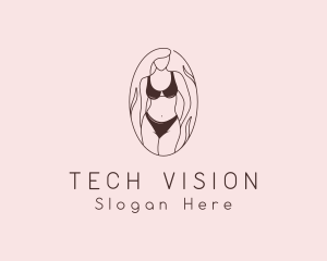 Sexy Woman Lingerie logo design