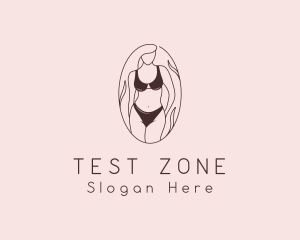 Sexy Woman Lingerie logo design