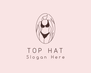 Sexy Woman Lingerie logo design