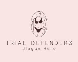 Sexy Woman Lingerie logo design