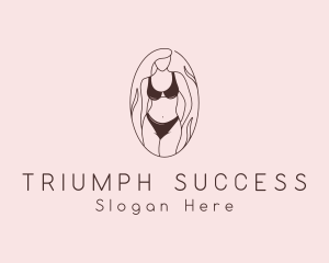 Sexy Woman Lingerie logo design