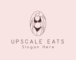 Sexy Woman Lingerie logo design