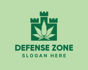 Green Cannabis Castle  logo design