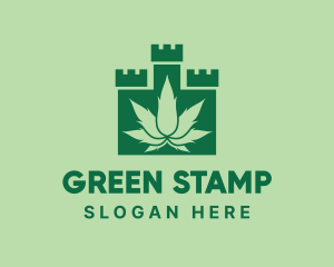 Green Cannabis Castle  logo design