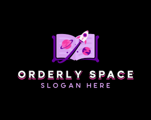 Rocket Space Kindergarten logo design