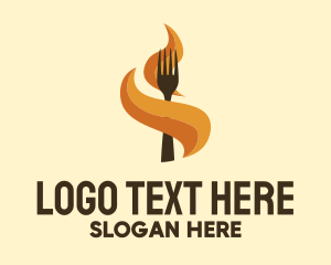 Fire Fork Barbecue logo design