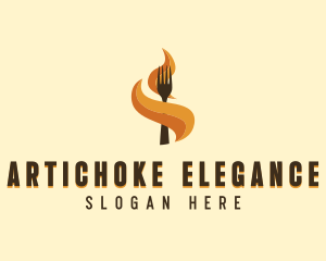 Fire Fork Barbecue logo design