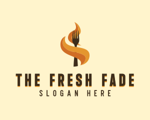 Fire Fork Barbecue logo design