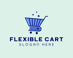 Online Book Cart logo design