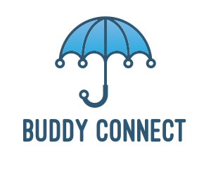 Blue Tech Umbrella  logo design