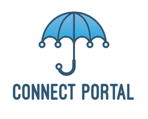 Blue Tech Umbrella  logo design