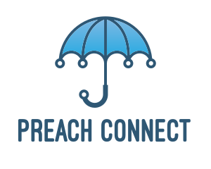 Blue Tech Umbrella  logo design