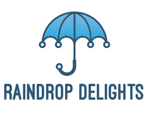 Blue Tech Umbrella  logo design