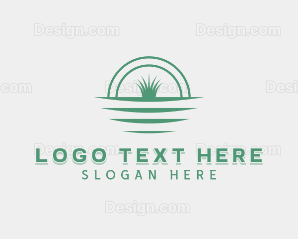 Grass Lawn Soil Logo