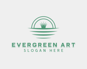 Grass Lawn Soil logo design