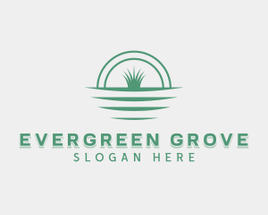 Grass Lawn Soil logo design