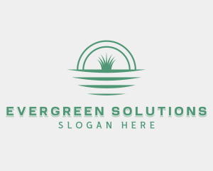 Grass Lawn Soil logo design