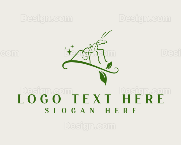 Insect Ant Leaf Logo