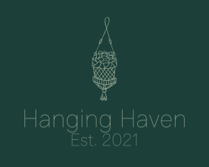 Hanging Macrame Plant Basket logo