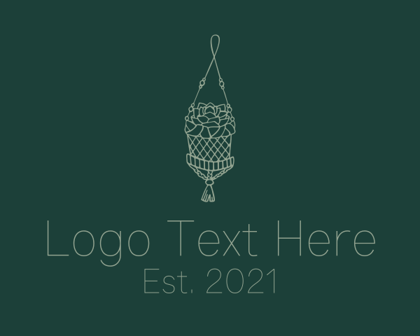 Hanging logo example 4