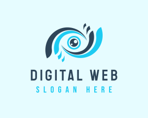 Digital Technology Eye logo design