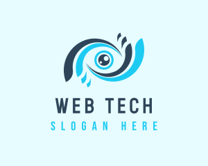 Digital Technology Eye logo design