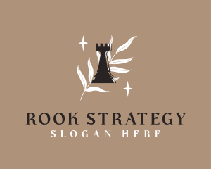 Elegant Chess Rook logo