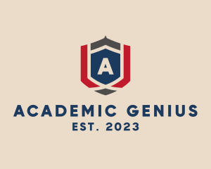 Academic Security Shield  logo design