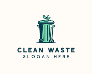 Waste Disposal Garbage Can logo design