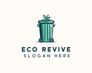 Waste Disposal Garbage Can logo design