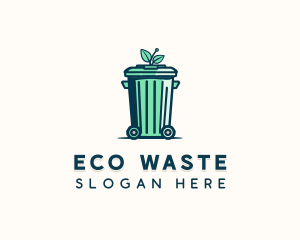 Waste Disposal Garbage Can logo design