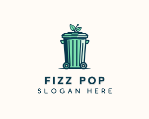 Waste Disposal Garbage Can logo design