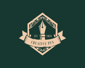 Publisher Pen Nib logo design