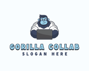 Gorilla Laptop Employee logo design