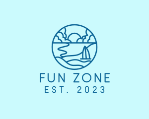 Summer Beach Coast logo design