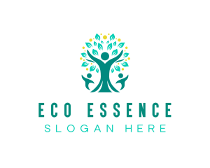 Eco Family Tree logo design