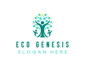 Eco Family Tree logo design