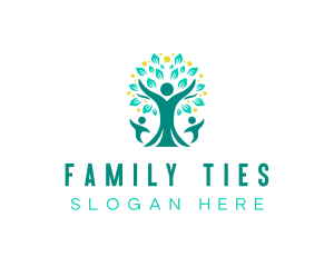 Eco Family Tree logo design