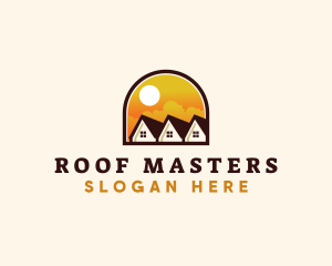 Subdivision Arch Roofing Realty logo design