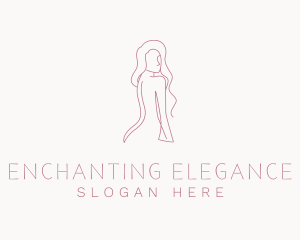 Sexy Naked Woman logo design