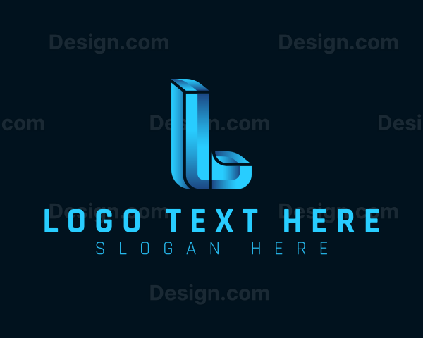 Modern 3D Agency Letter L Logo