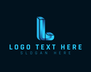 Modern 3D Agency Letter L logo